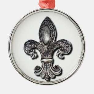 Flor De Lis Fleur De Lis symbol new orleans Metal Ornament