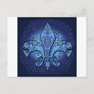 Flor De Lis lt.png Postcard