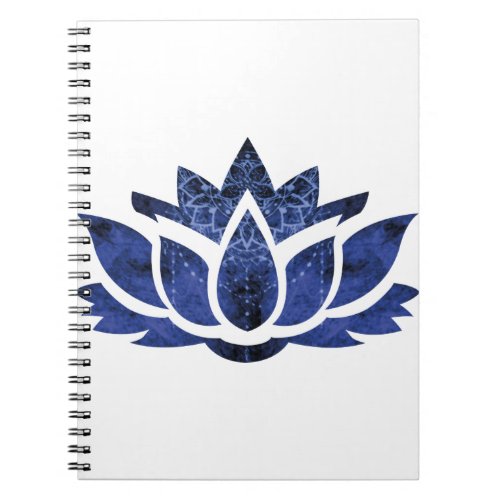 Flor de Loto con atrapa sueos azul Notebook