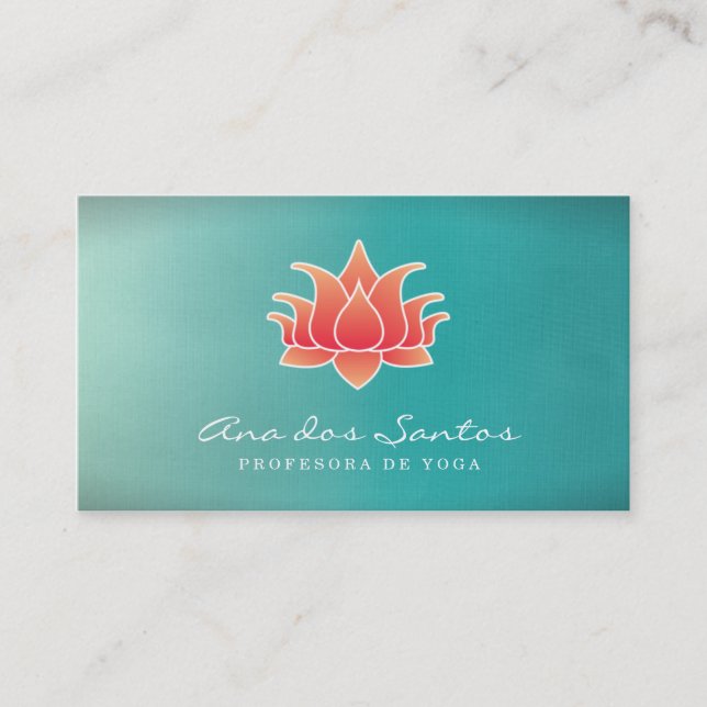 Flor de Loto Tarjetas de Visita Business Card (Front)