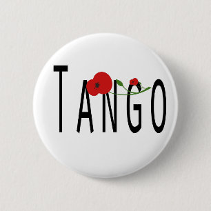 Flor de Tango Pinback Button