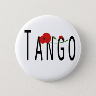 Flor de Tango Pinback Button