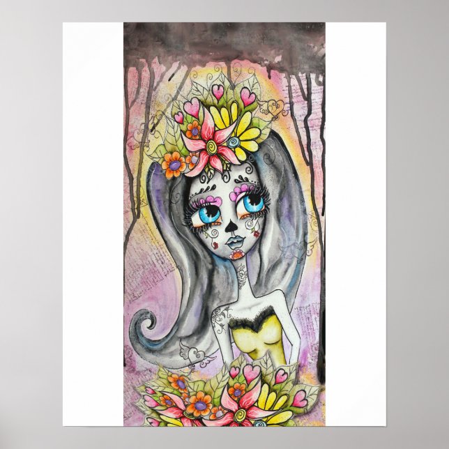 Flor, Dia de los Muertos poster (Front)