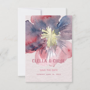 Flor Ever Wedding Save The Date Card