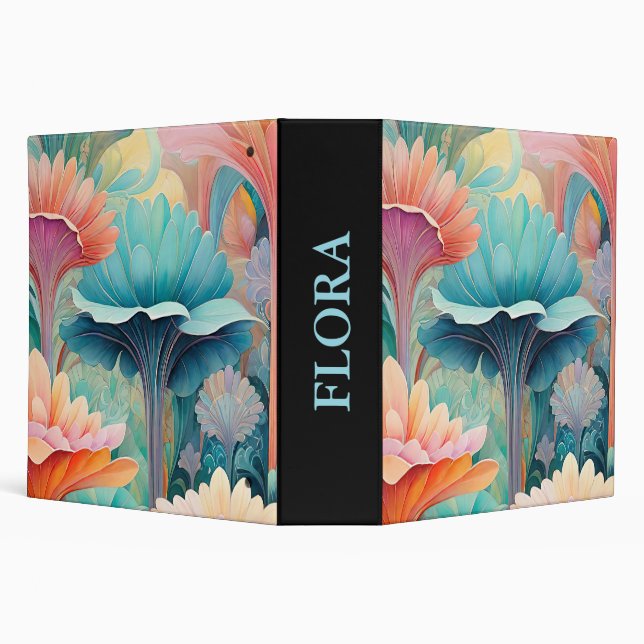 Flora 2 Floral Pastel Binder (Background)