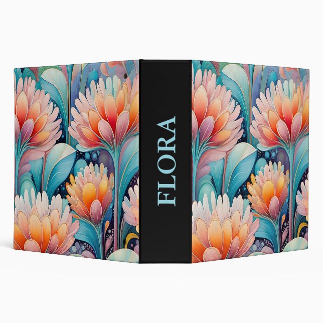 Flora 4 Floral Pastel Binder (Background)