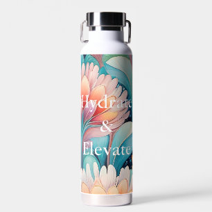 Flora 4 Floral Pastel Water Bottle Type 2