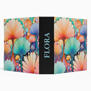 Flora 6 Floral Pastel Binder