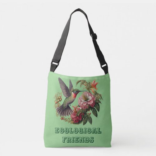 flora and fauna crossbody bag