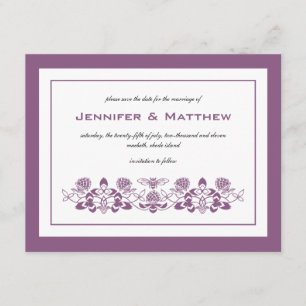 Flora Bee Save the Date Announcement