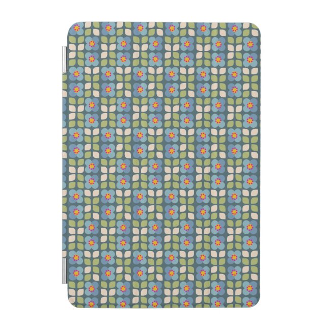 FLORA BLUSH - Floral Pattern iPad Case (Front)