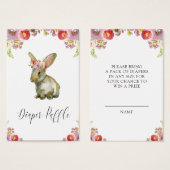 Flora Bunny Diaper Raffle (Front & Back)
