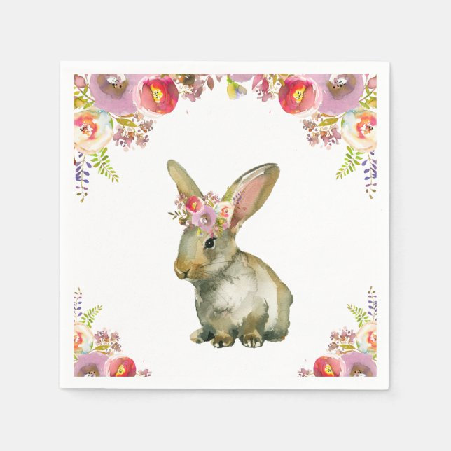 Flora Bunny Napkins (Front)