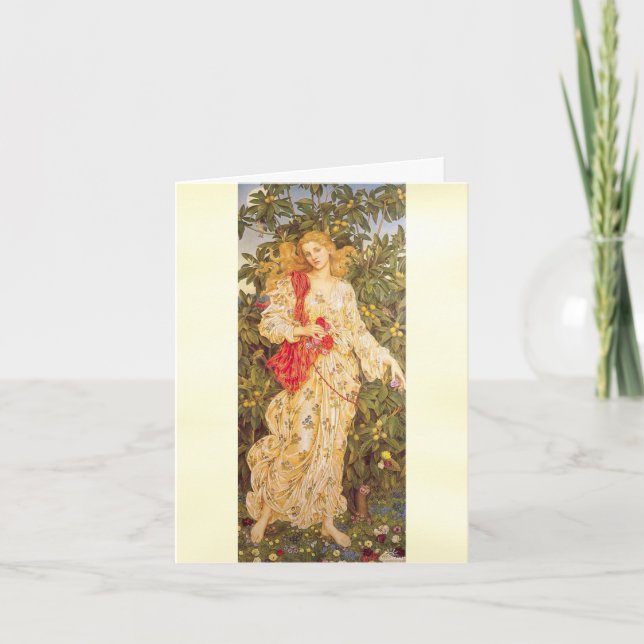 Flora by Evelyn de Morgan Note Card (Front)