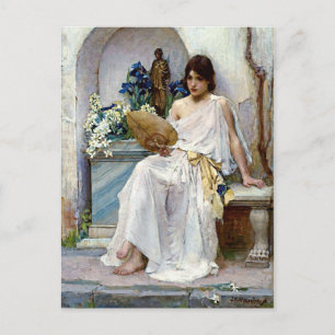Flora by Pre-Raphaelite John William Waterhouse Postcard