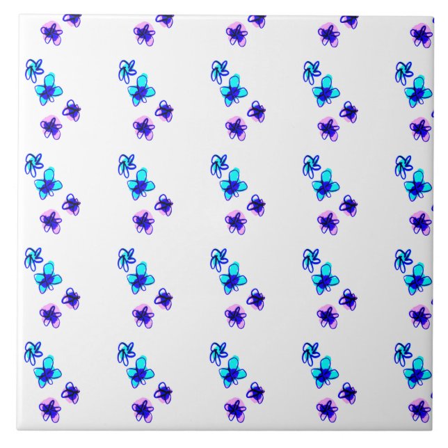 Flora Ceramic Tile (Front)