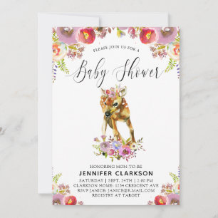 Flora Doe Baby Shower Invitation