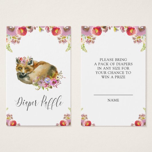 Flora Fox Pup Diaper Raffle (Front & Back)