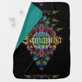 Flora Fractal Diamond Colourful fractals Baby Blanket