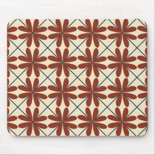 Flora Grid Mouse Pad