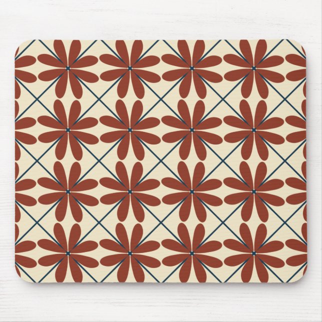 Flora Grid Mouse Pad (Front)