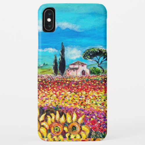 FLORA IN TUSCANY Fields Poppies and Sunflowers iPhone XS Max Case