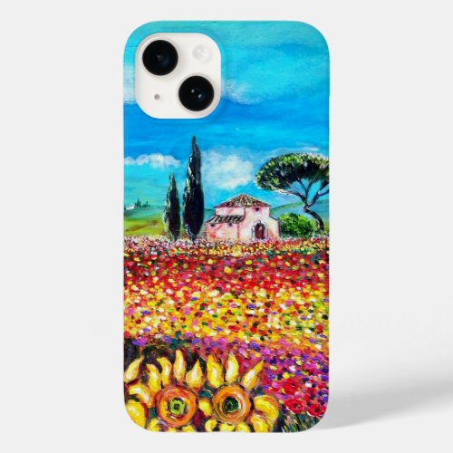 FLORA IN TUSCANY Fields Poppies and Sunflowers Case_Mate iPhone 14 Case