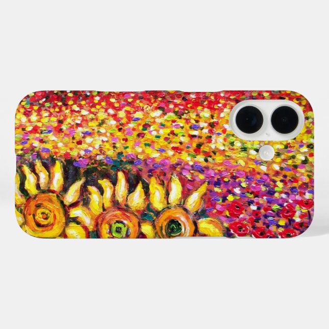 FLORA IN TUSCANY/ Fields ,Poppies and Sunflowers Case-Mate iPhone Case (Back (Horizontal))