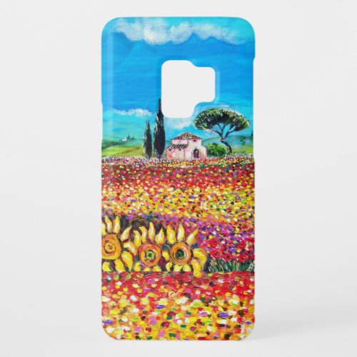 FLORA IN TUSCANY Fields Poppies and Sunflowers Case_Mate Samsung Galaxy S9 Case