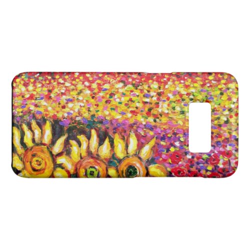 FLORA IN TUSCANY Fields Poppies and Sunflowers Case_Mate Samsung Galaxy S8 Case