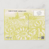 FLORA IN TUSCANY/ Fields ,Poppies and Sunflowers Postcard (Back)