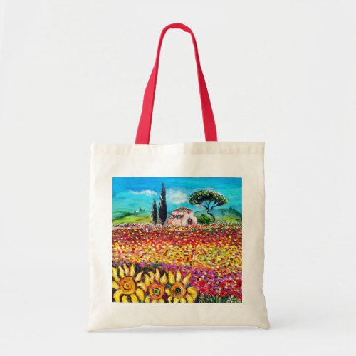 FLORA IN TUSCANY TOTE BAG