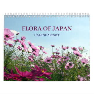 Flora of Japan Color Photography 2027 Calendar