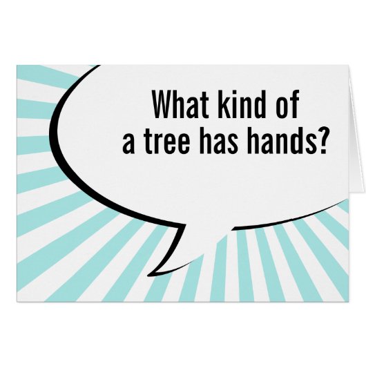flora palm tree joke cards (Front Horizontal)