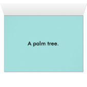 flora palm tree joke cards (Inside Horizontal (Bottom))