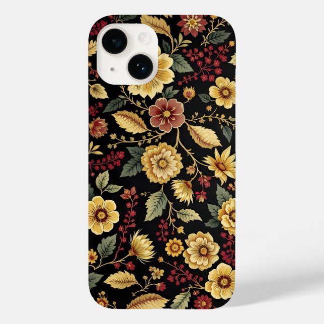 Flora pattern iphone case  (Back)