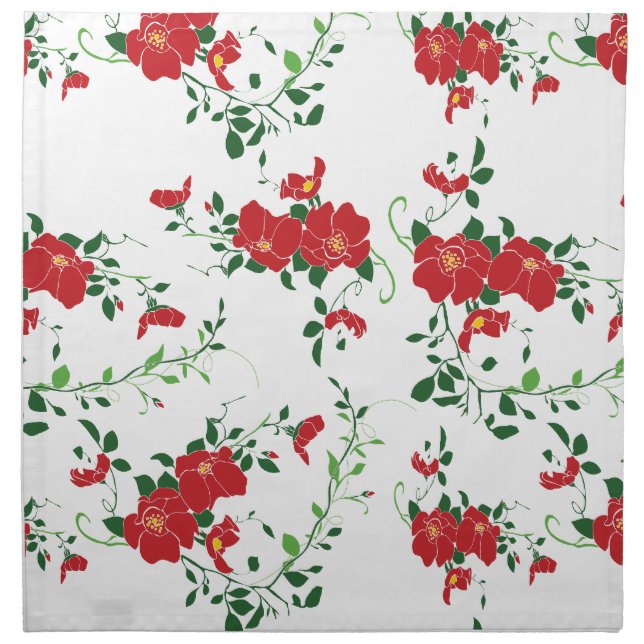 Flora patterns cloth napkin (Front)