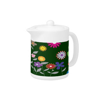 flora patterns teapot