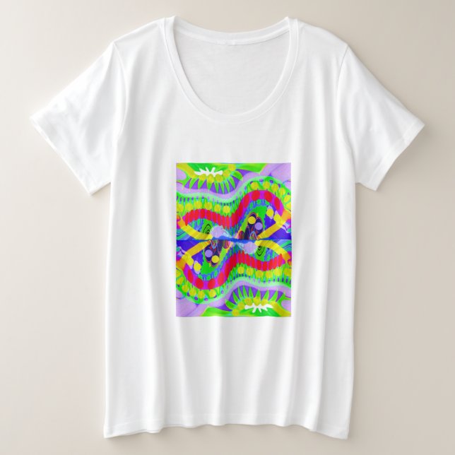 Flora Plus Size T-Shirt (Design Front)