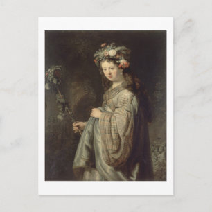 Flora Rembrandt Fine Art Postcard