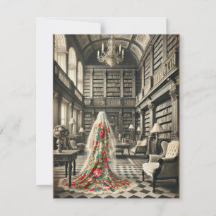 Flora’s Final Chapter – Gothic Victorian Note Card