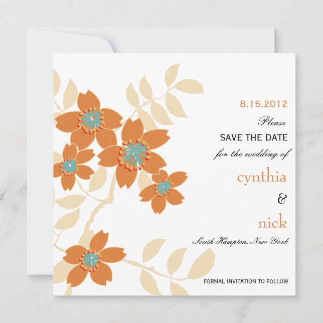 Flora - save the date Cards (Front)