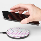 Flora The Flamingo Pattern Wireless Charger (Hand)