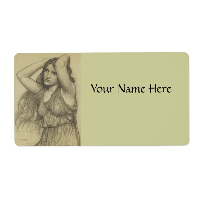 Flora with Long Hair Label (Front)