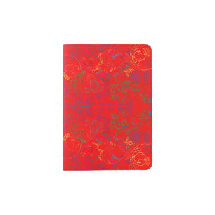 Floradore - Red Passport Holder