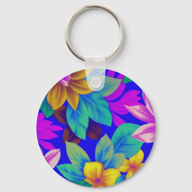 Floral1i2 Keychain (Front)