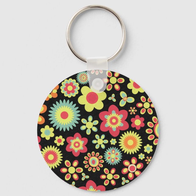Floral 100113 keychain (Front)