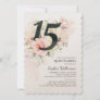 Floral 15th Birthday Quinceanera Birthday Party Invitation
