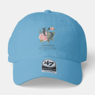Floral 15th Birthday Quinceanera Party 47 Brand Hat