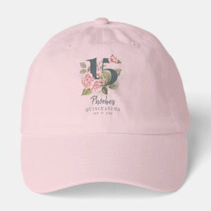 Floral 15th Birthday Quinceanera Party Swag Hat